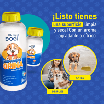 ¡Descubre Oh My Dog! El limpiador de orina y vomito de tu mascota que transformará tu hogar 🐾✨