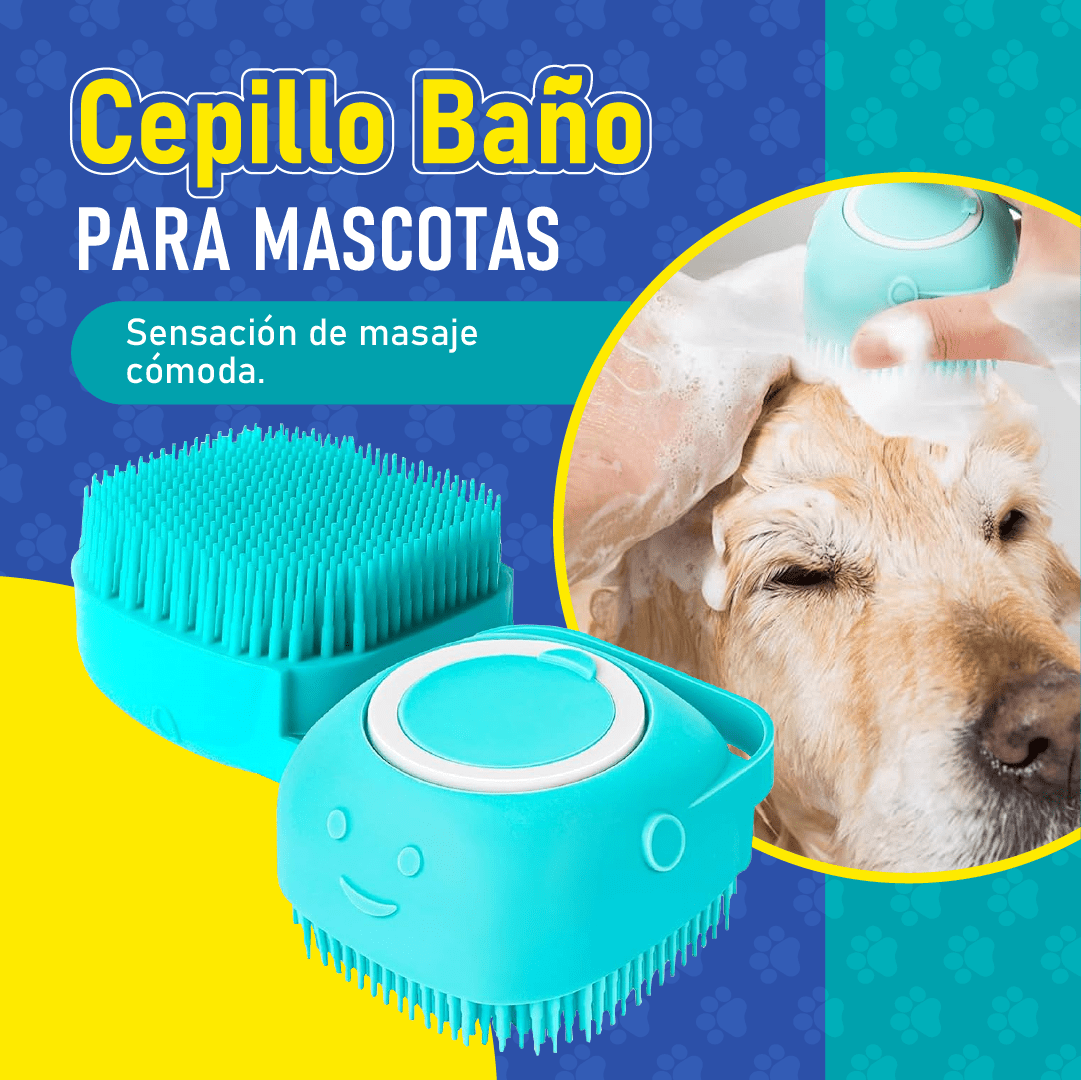 Cepillo baño para mascotas